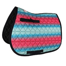 Little Rider Dazzling Diamond Horse Saddle Cover - Teal/Pink - Pony/Cob