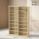 image 7 of HOMCOM CD Storage Unit DVD Tower Blu-ray Storage Shelf for Office, Natural | Brown | 106.5W x 24D x 126.3H cm