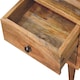image 7 of Artisan Furniture Solid Wood Mini Oak-ish Classic Open Bedside