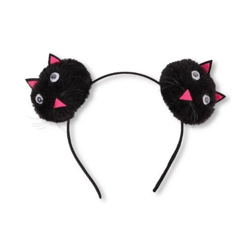 Halloween Black Cat Pom Pom Headband