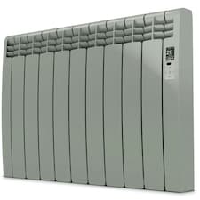 510mm (W) x 585mm (H) - Grey Wi-Fi Electric Oil Filled Radiator (Barcelona) - 550 Watts - Depth 97mm - Heats Up To 5m²