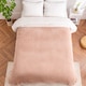 image 2 of Ribbed Jacquard Fleece Blanket Throw 200x240cm - Soft & Cosy Bed Throw