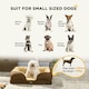 image 3 of PawHut Dog Bed Calming Pet Bed Dog Mattress for Small Dogs - Brown