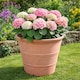 image 2 of JSH Rustic Terracotta Effect 41L Planter in Recycled Plastic 47cm Classic Round Garden Flower Pot Strong and Lightweight | Brown | 1