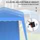 image 6 of Outsunny 2.4 x 2.4m UV50+ Pop Up Gazebo Canopy Tent with Carry Bag, Blue