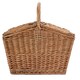 image 2 of Wicker Large Sloped Sided Double Lidded Empty Basket Brown | Brown | One Size