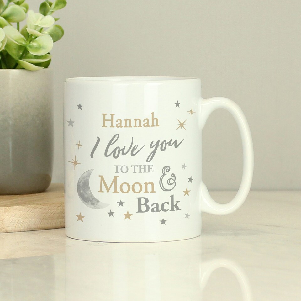 image 1 of Personalised To the Moon and Back... Mug | White | 1