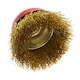 image 2 of 65mm Wire Cup Brush Wheel For Angle Grinder Crimped Brass Coated Removal