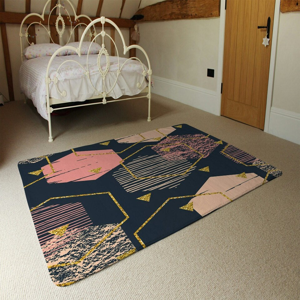 image 1 of Hexagons (Rug) Multi | Medium: 80x150cm