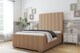 image 2 of Sloomy Radcliffe Latte Dumfries Bed Frame With Mattress With 50" Upholstered Headboard 6' Super King