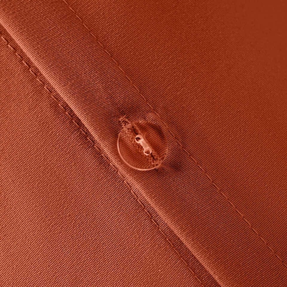image 1 of OHS Soft Cosy Microfibre Plain Duvet Cover and Pillowcase Set Orange | Rust | Single