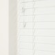 image 1 of Faux Wooden Venetian Blind, Tape 150cm x 120cm White