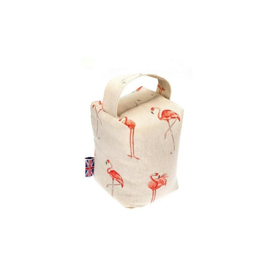 The Wheat Bag Co. Doorstop Fancy Flamingo Oatmeal