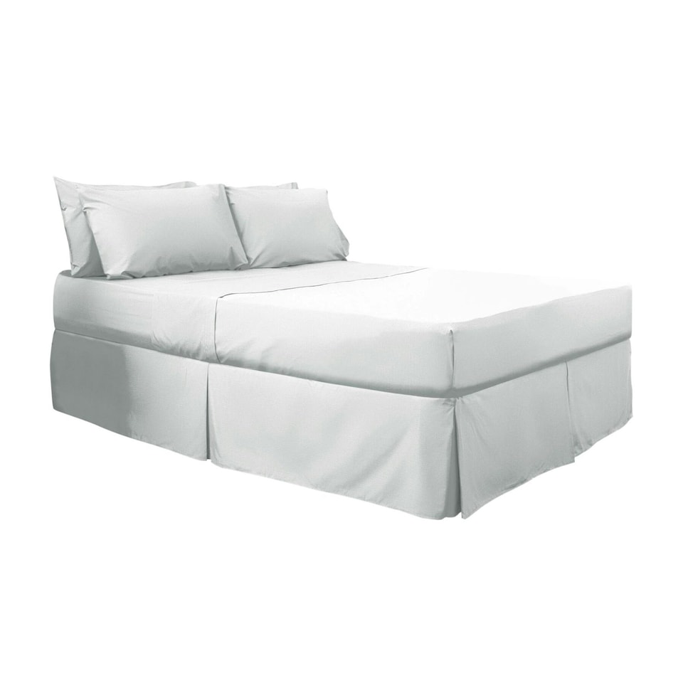 image 1 of Belledorm 200 Thread Count Egyptian Blend Platform Valance - White - Double