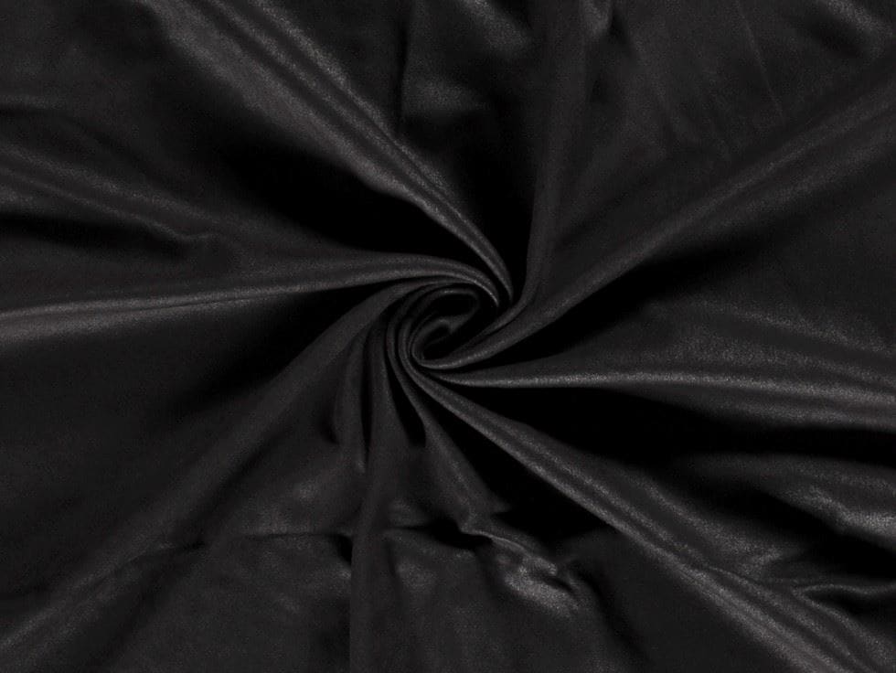 Black Heavy Faux Suede Fabric for Dressmaking, 150cm / 59" Wide - per metre