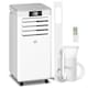 image 1 of HOMCOM 7000 BTU Mobile Air Conditioner Indoor Portable AC Unit, White