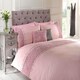 image 1 of Limoges Polycotton Floral Duvet with Pillowcase Pink | Super King