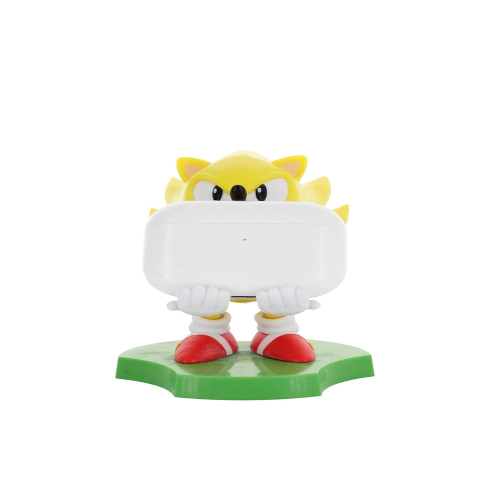 image 1 of Cable Guys Holdems Sonic The Hedgehog Super Mini Phone Stand and Device Holder Yellow