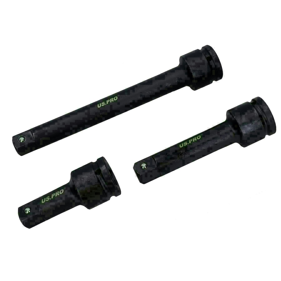 image 1 of 3PC 3/4" Drive Impact Extension Bar Set 4 - 6" 100 - 255mm Truck HGV Heavy Duty