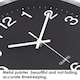 image 4 of 12" Metal Shell Quartz Clock