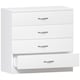 image 9 of Vida Designs Riano 4 Drawer Chest of Drawers Bedroom Storage, White