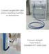 image 5 of SPARES2GO Universal Washing Machine / Dishwasher Fill Hose Cold Water Inlet Feed Pipe (2.5 Metre)