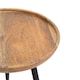 image 5 of Chervey Round Solid Mango Wood Side Table with Tri-Pin Legs Small
