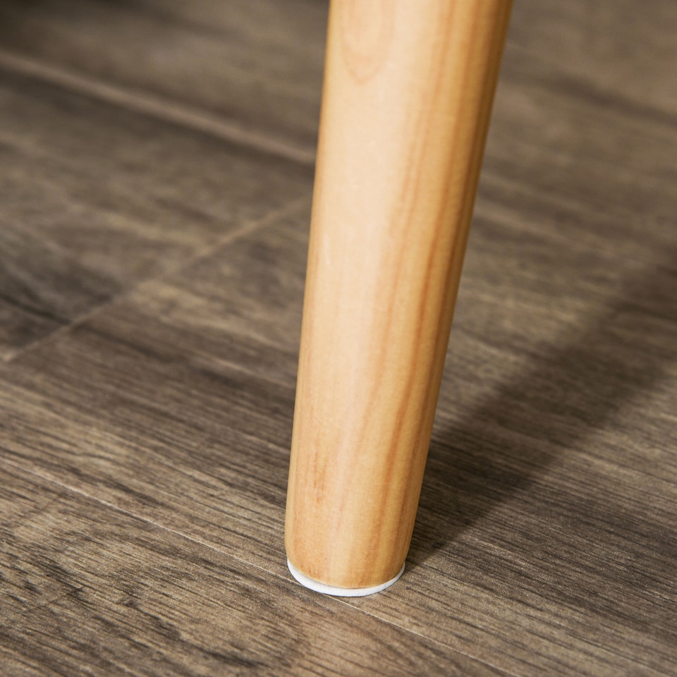 image 1 of HOMCOM 2 Drawers Bedside Table with Pine Legs, Bedroom Wooden Storage Cabinet, Natural