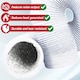 image 5 of SPARES2GO Universal Air Con Vent Hose PVC Aluminium Foil Insulated Portable Air Conditioner Duct Outlet Pipe (5" x 2.5m)