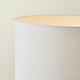 image 2 of ValueLights Camden Black Tripod Floor Lamp with Grey Drum Shade