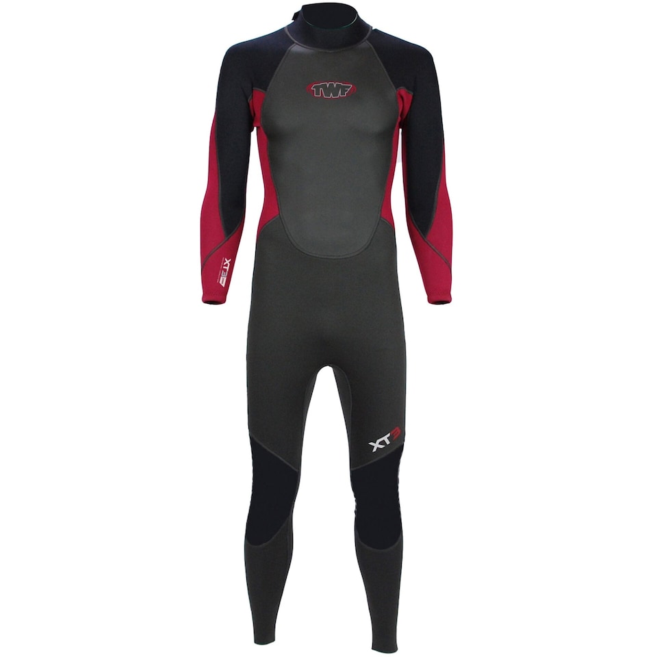 image 1 of Mens XT3  3mm Wetsuit - Black/Red
