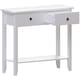 image 8 of Vida Designs Windsor 2 Drawer Console Table With Shelf, White