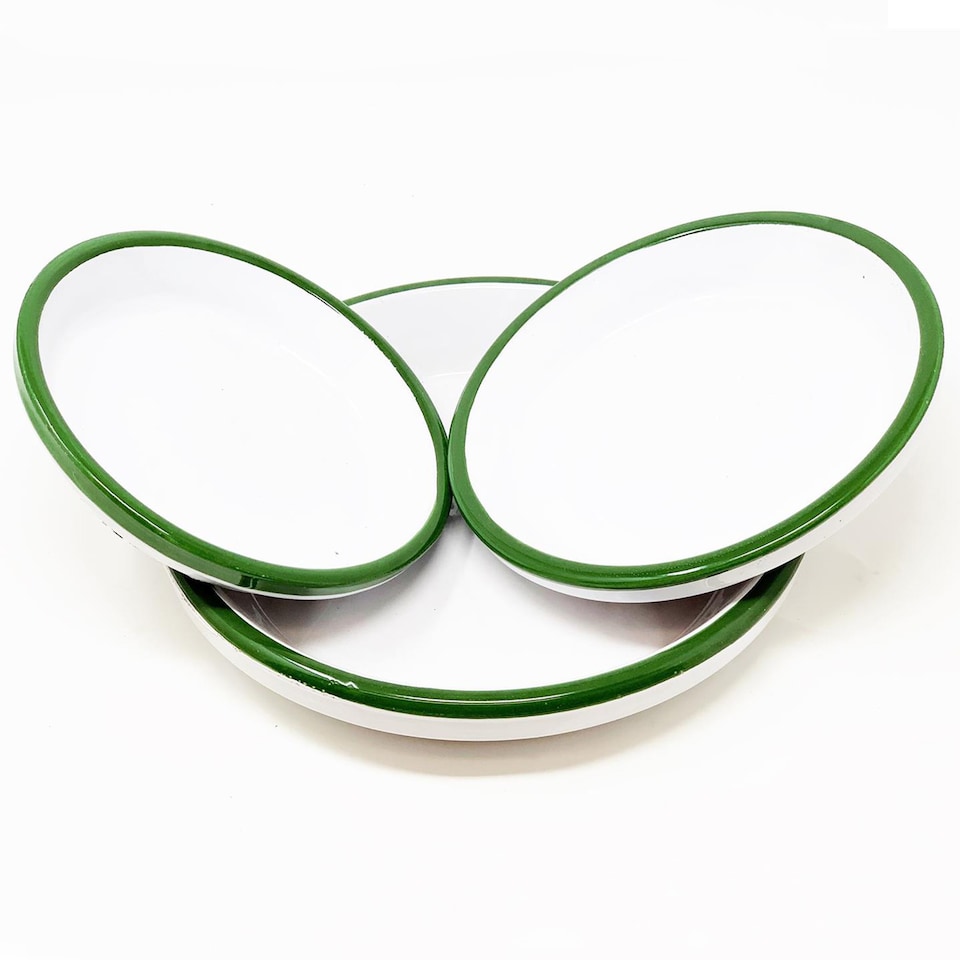 image 1 of Verano Spanish Ceramics Set of 3 Plant Pots & Drainage Plates - 16-29cm Lemons