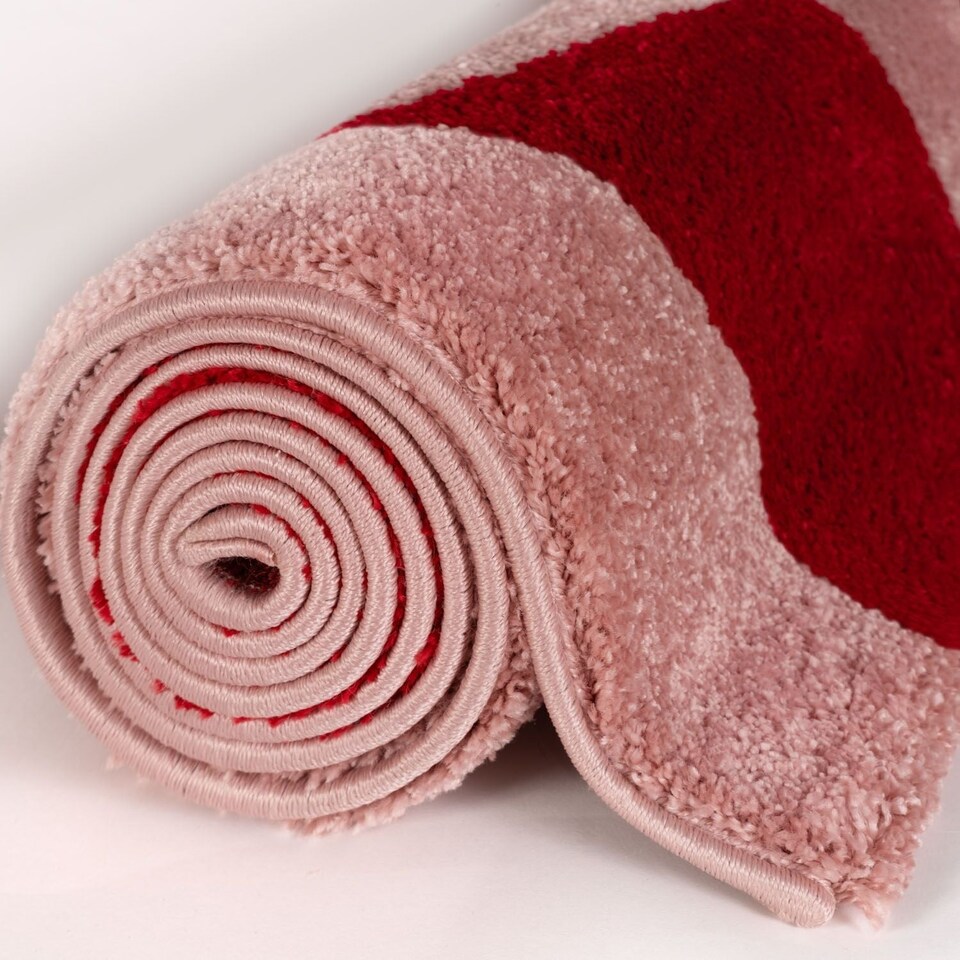 image 1 of The Rugs Joli Collection Chequered Soft and Dense Pile Living Room and Bedroom Floor Rug