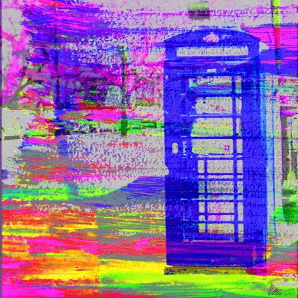 image 1 of London Post Box (Canvas Print) 24" x 16"