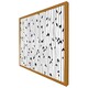 image 5 of Sketchy leaves scattered on hand drawn lines on white background (Picture Frame) White | S