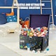 image 5 of The Magic Toy Shop Space Themed Kids Storage Box Large Black Foldable Organizer 50x30x40cm