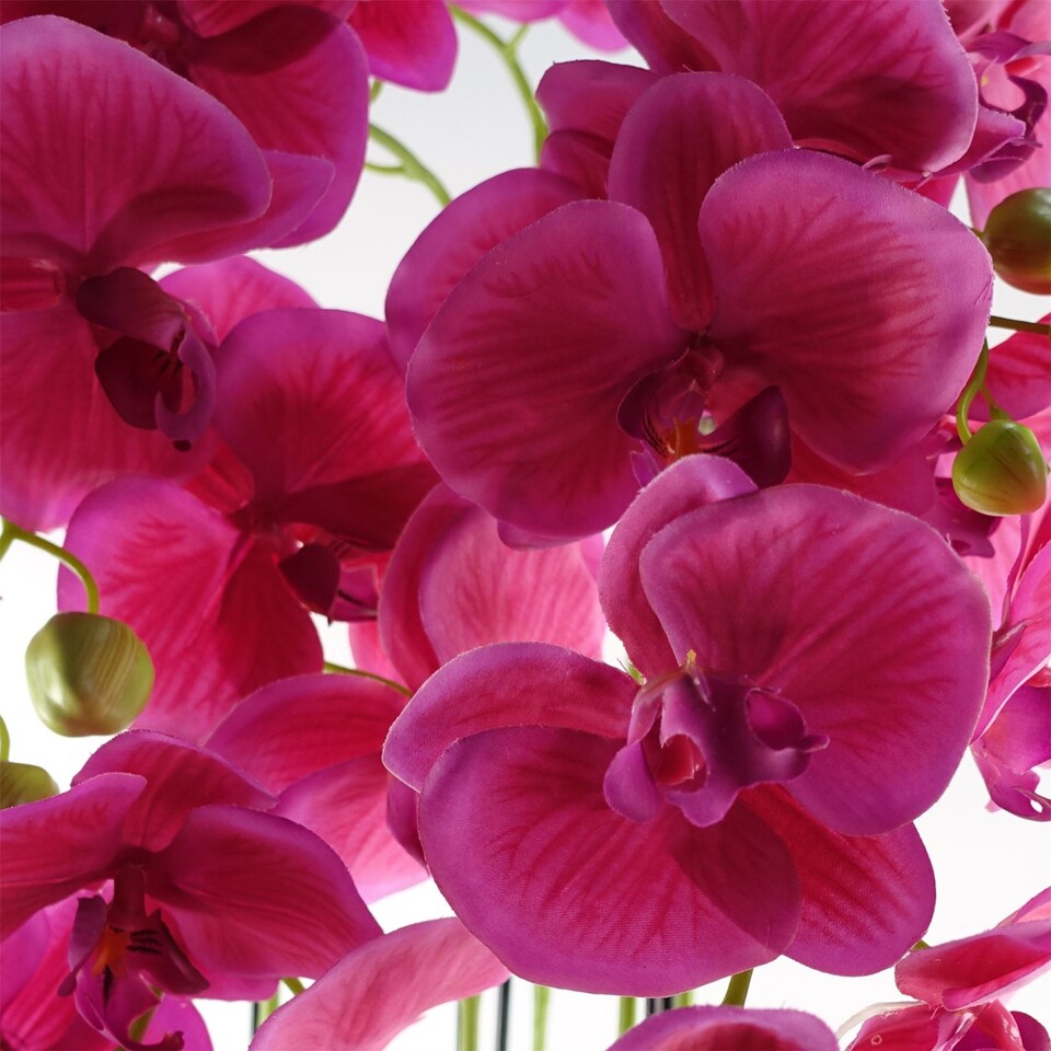 image 1 of Large Pink Artificial Orchid Plant Artifcial 41 REAL TOUCH flowers Botanik