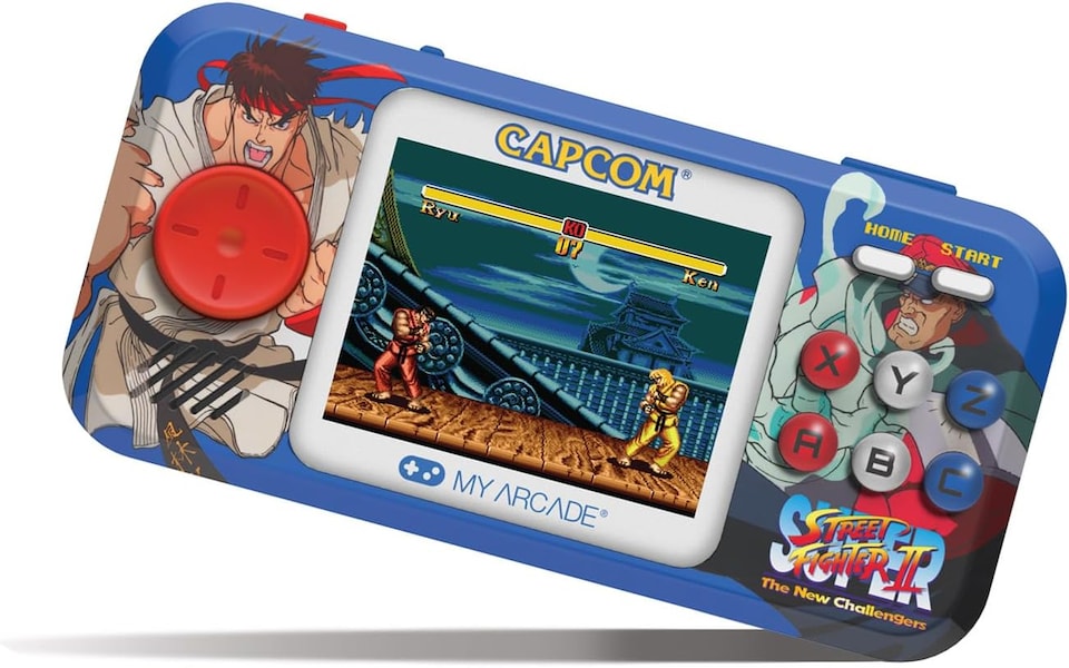 image 1 of Super Street Fighter II Pocket Player Pro Portable Gaming System (2 Games in 1)