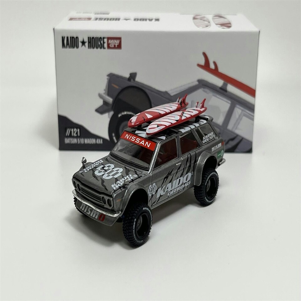 image 1 of Datsun 510 Wagon 4x4 Kaido Offroad V1 1:64 Mini GT KHMG121