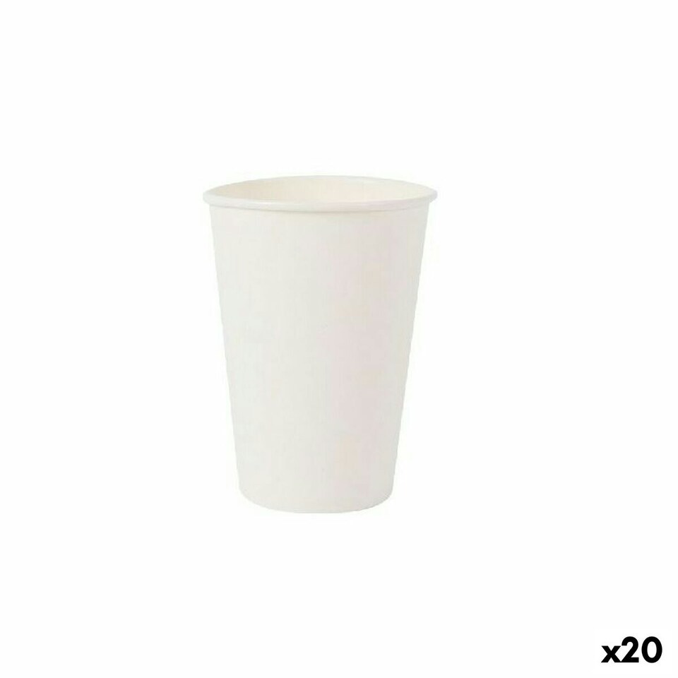 image 1 of Set of glasses Algon Cardboard White 45 Pieces 220 ml (20 Units) N/A