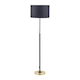 image 1 of Black and Gold Metal Rise and Fall Floor Lamp Black | Gold