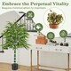 image 7 of COSTWAY Set of 2 125 CM Artificial Bamboo Tree Greenery Plants Green | One Size