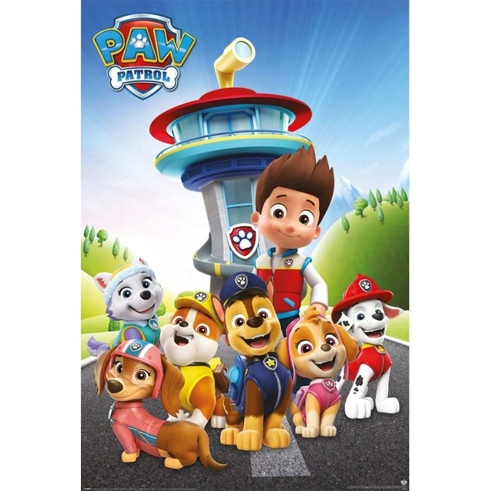 Paw Patrol Ready For Action Poster - Multicoloured - One Size