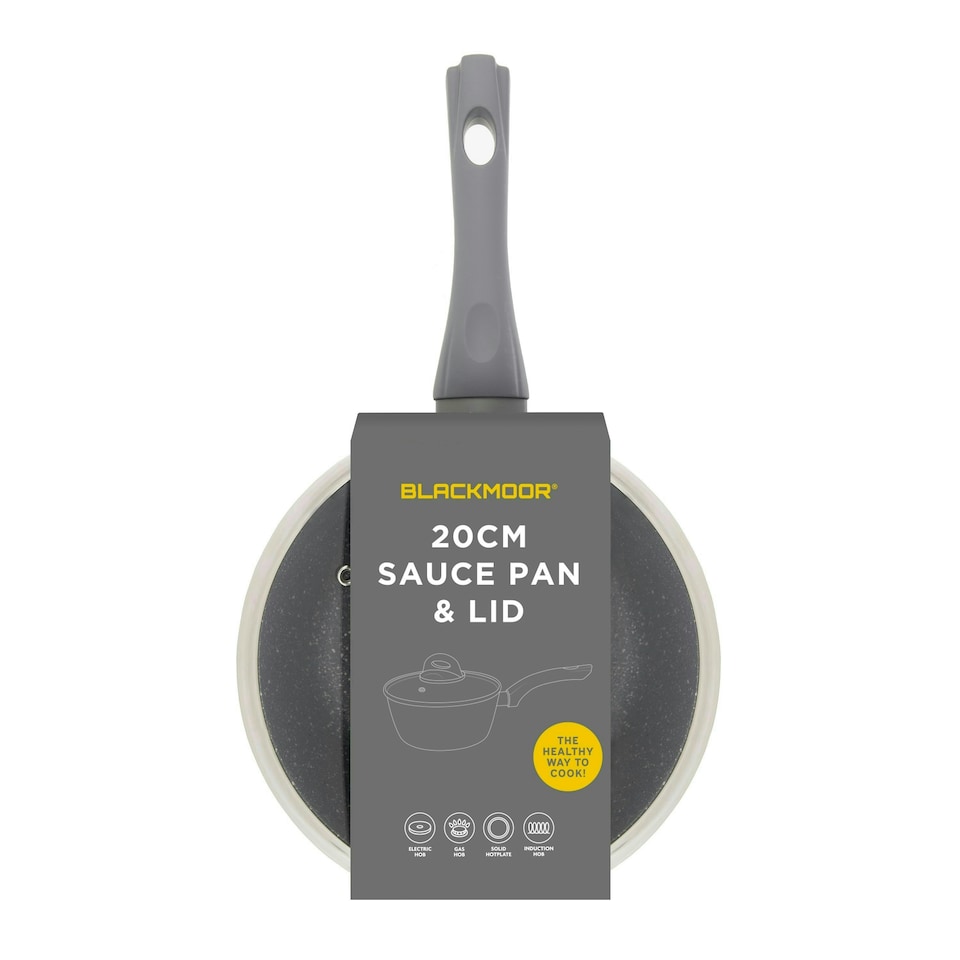 image 1 of Blackmoor 66139 Classic 20cm Saucepan with Tempered Glass Lid