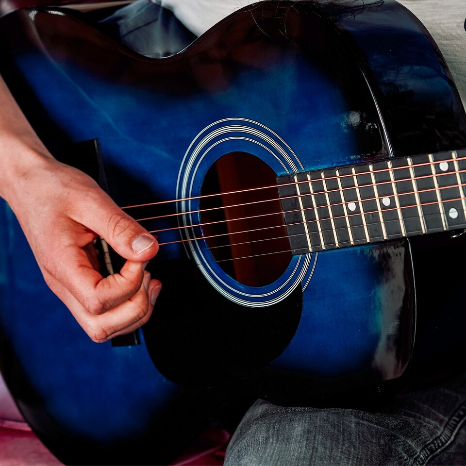 image 1 of 3rd Avenue Full Size Acoustic Guitar Premium Pack Orange