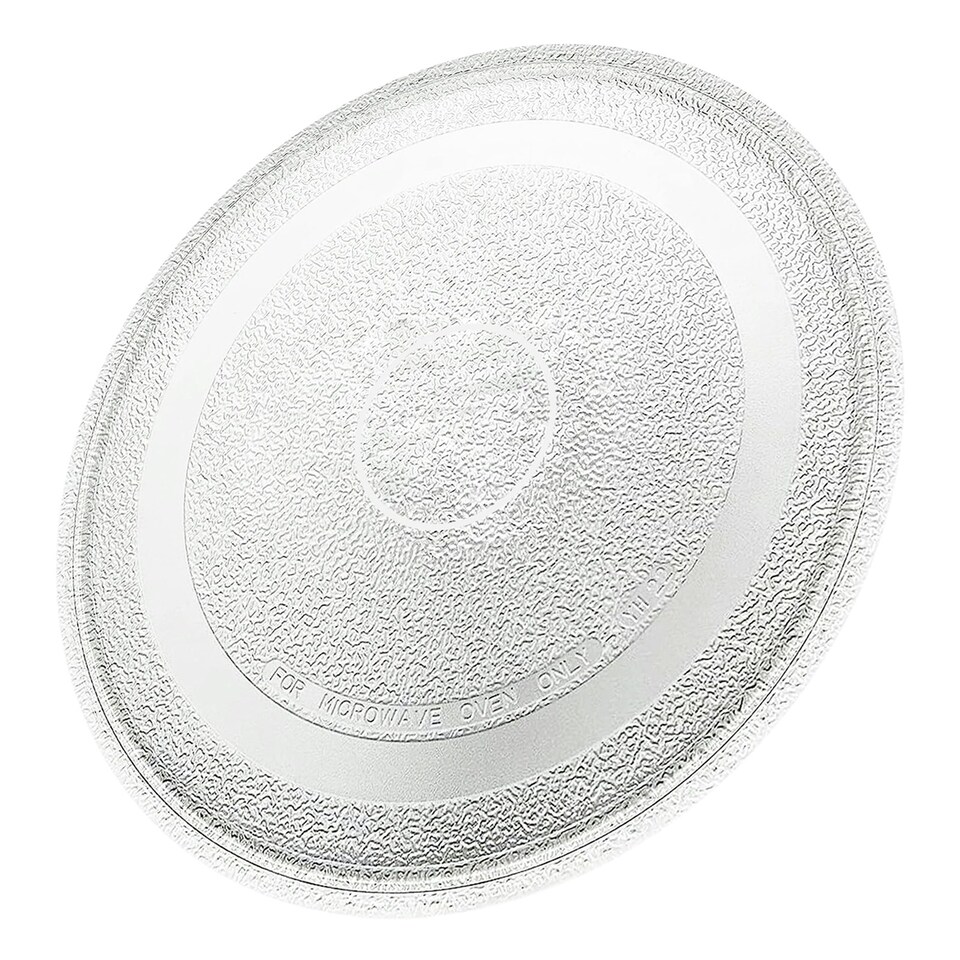 image 1 of SPARES2GO Universal Microwave Turntable Plate Smooth Flat Glass Dish Tray (10.65" / 27cm / 270mm)