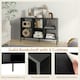 image 3 of COSTWAY Wooden Storage Bookcase 6 Cube Bookshelf Rack Black Black
