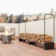 image 8 of Outsunny 8.5ft Firewood Rack, Heavy Duty Log Storage Holder with Waterproof 600D Oxford Log Cover for Fireplace Fire Pits Outdoor Patio Wood Storage, 300 kg Large Capacity, Black