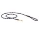 image 1 of Weatherbeeta Rope Leather Dog Lead - Navy/Brown - 1.2m